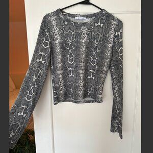 Zara Snakeskin Sweater, Size M